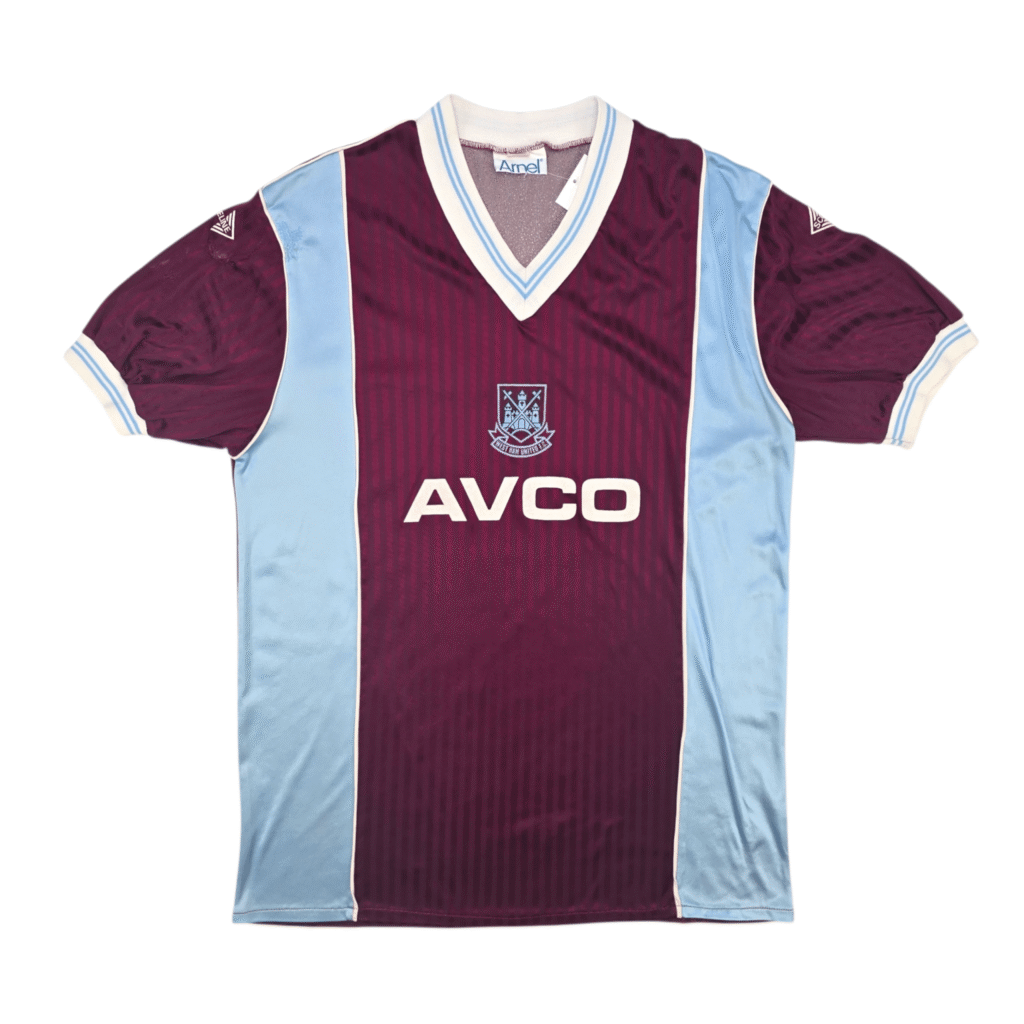 1987-89 West Ham United Home Shirt Scoreline