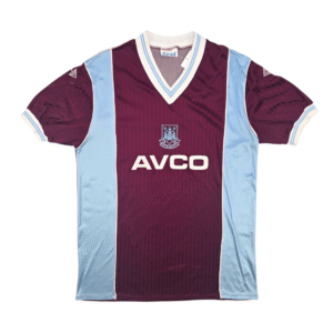 1987-89 West Ham United Home Shirt Scoreline
