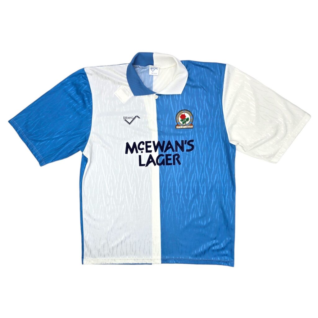 1991-92 Blackburn Rovers Home Shirt Ribero