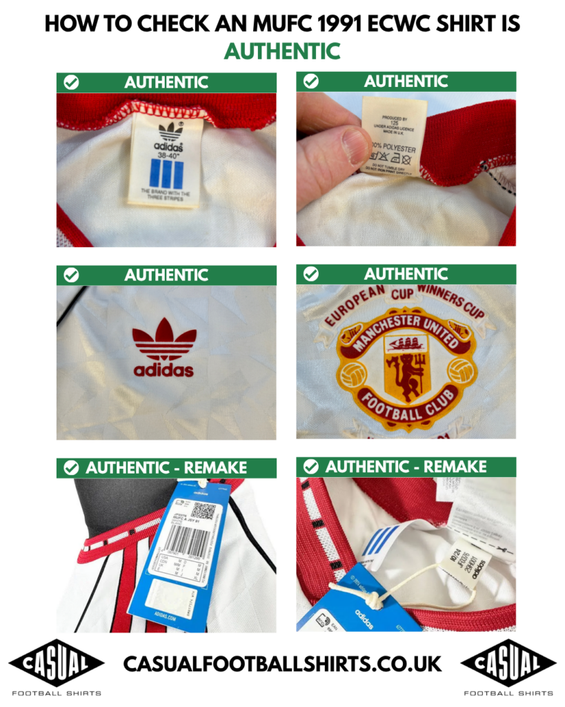 HOW TO CHECK A MANCHESTER UNITED 1991 ECWC SHIRT IS AUTHENTIC