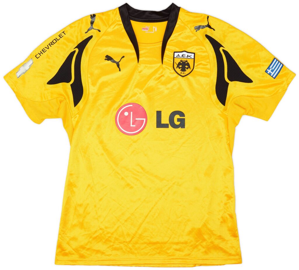 2007-08 AEK Athens Home Shirt