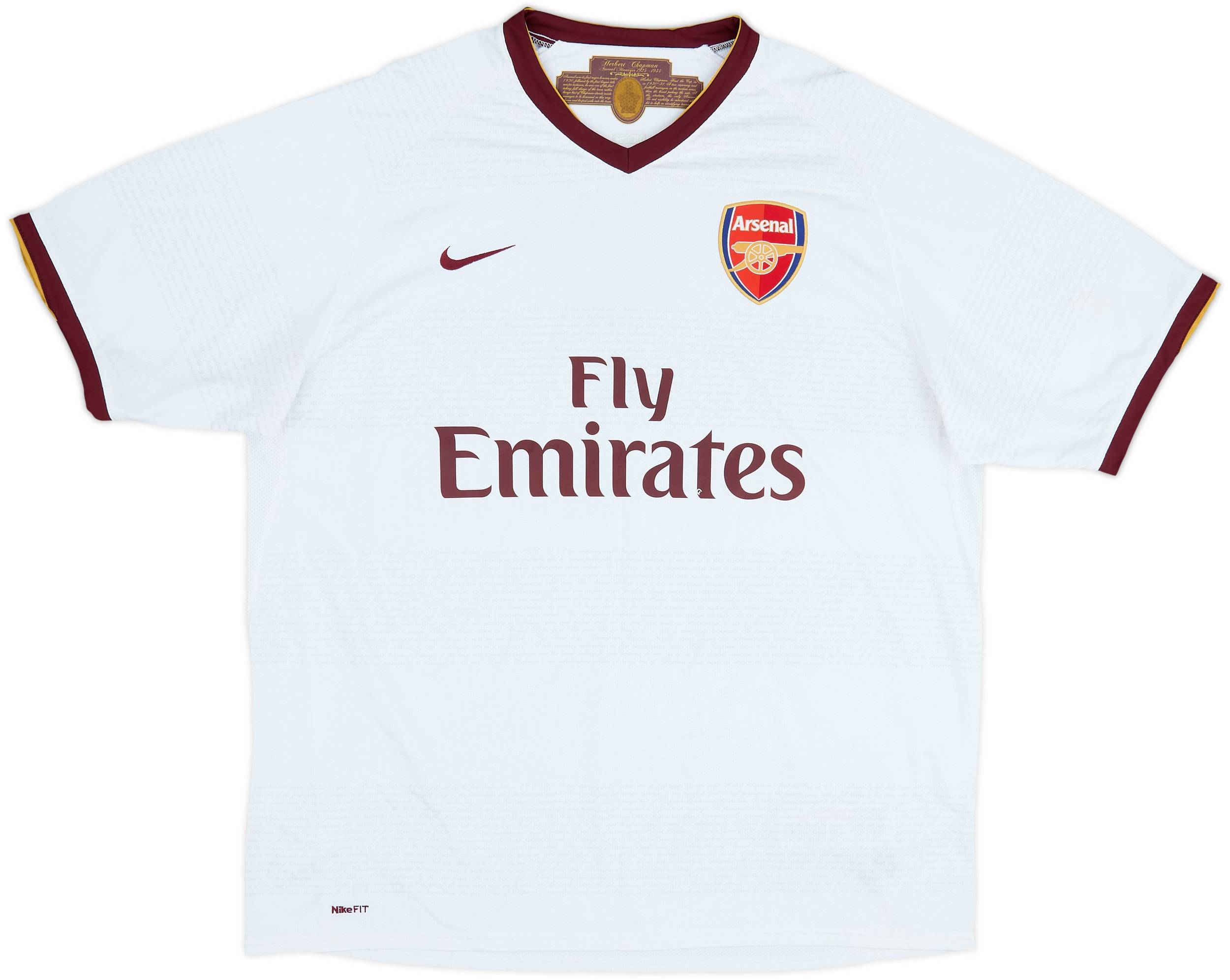 Arsenal 2007-08 Maillot extérieur