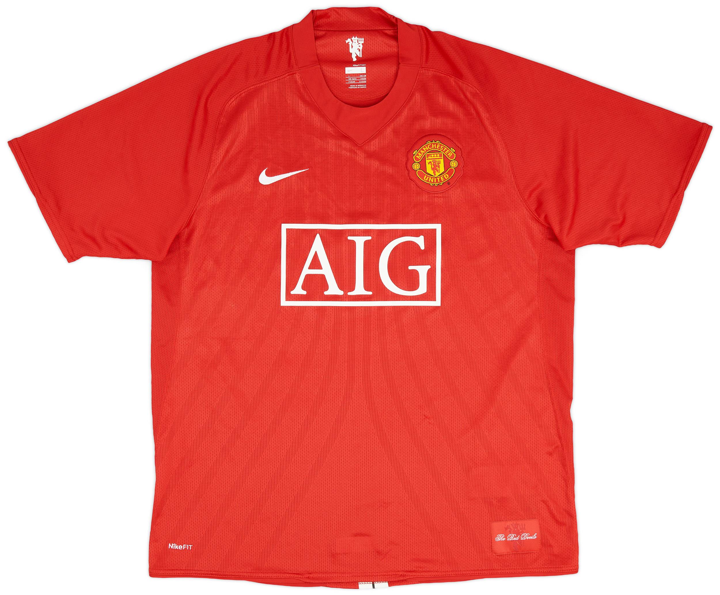 Manchester United 2007-09 Maglia casa