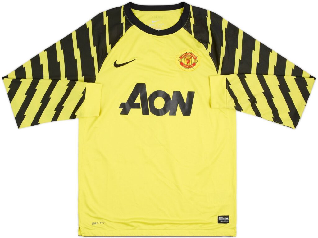 2010-11 Manchester United Yellow Goalkeeper Shirt