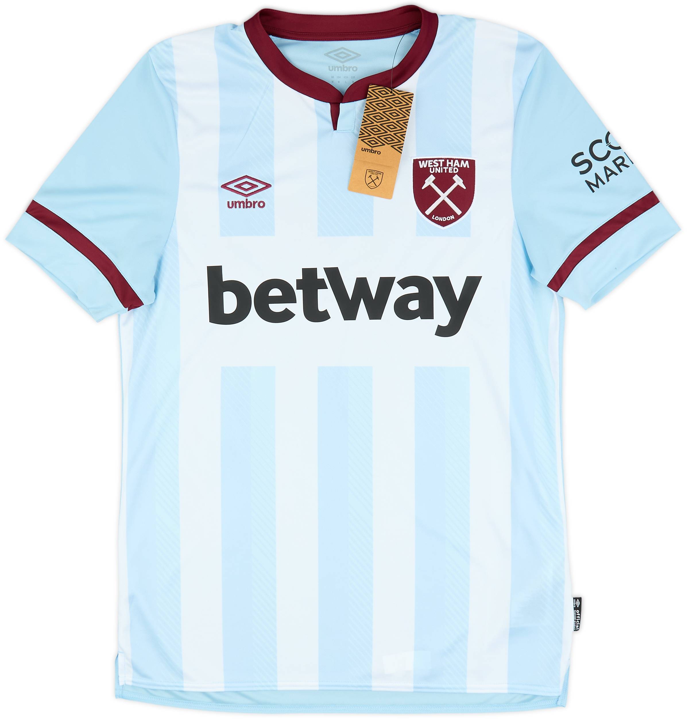 Camiseta visitante del West Ham 2021-22