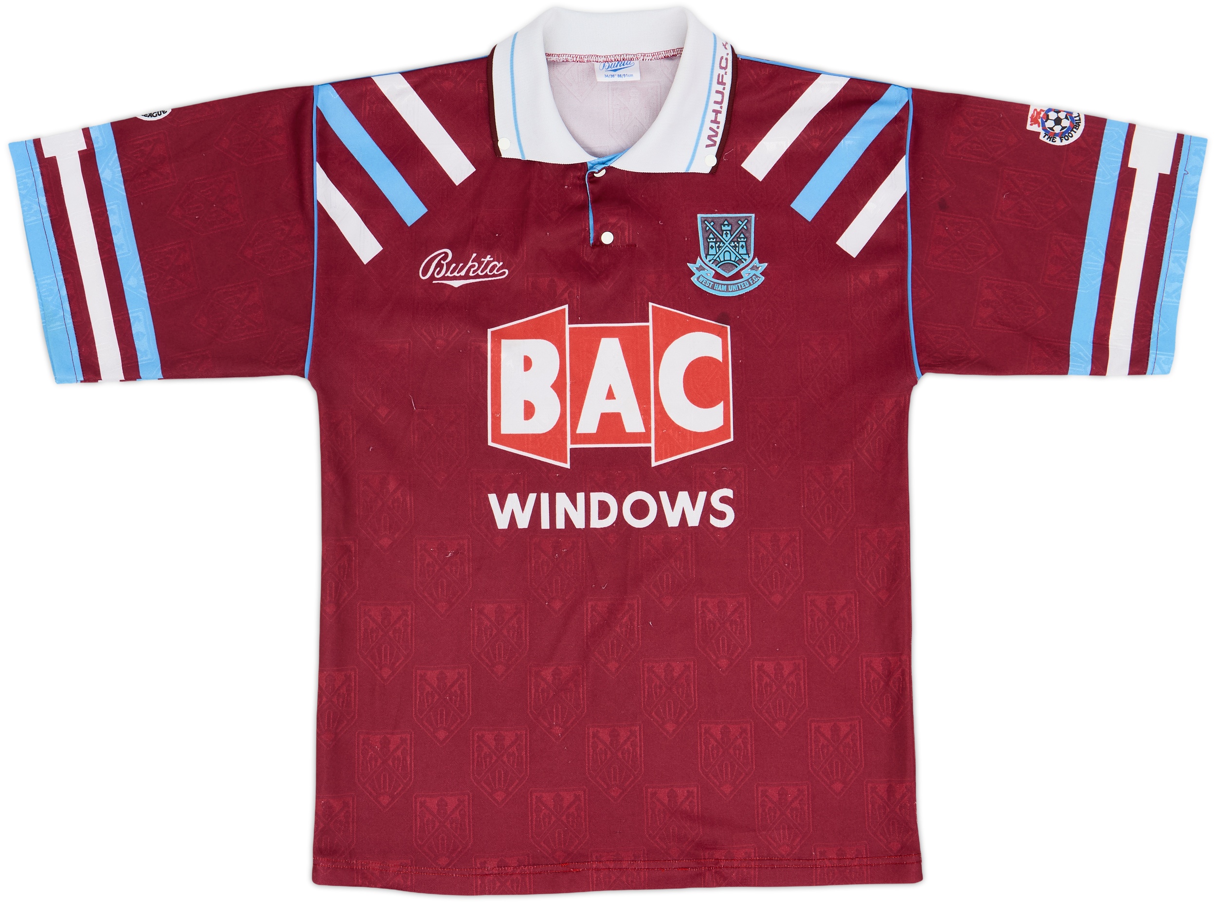 West Ham 1991-92 Heimtrikot
