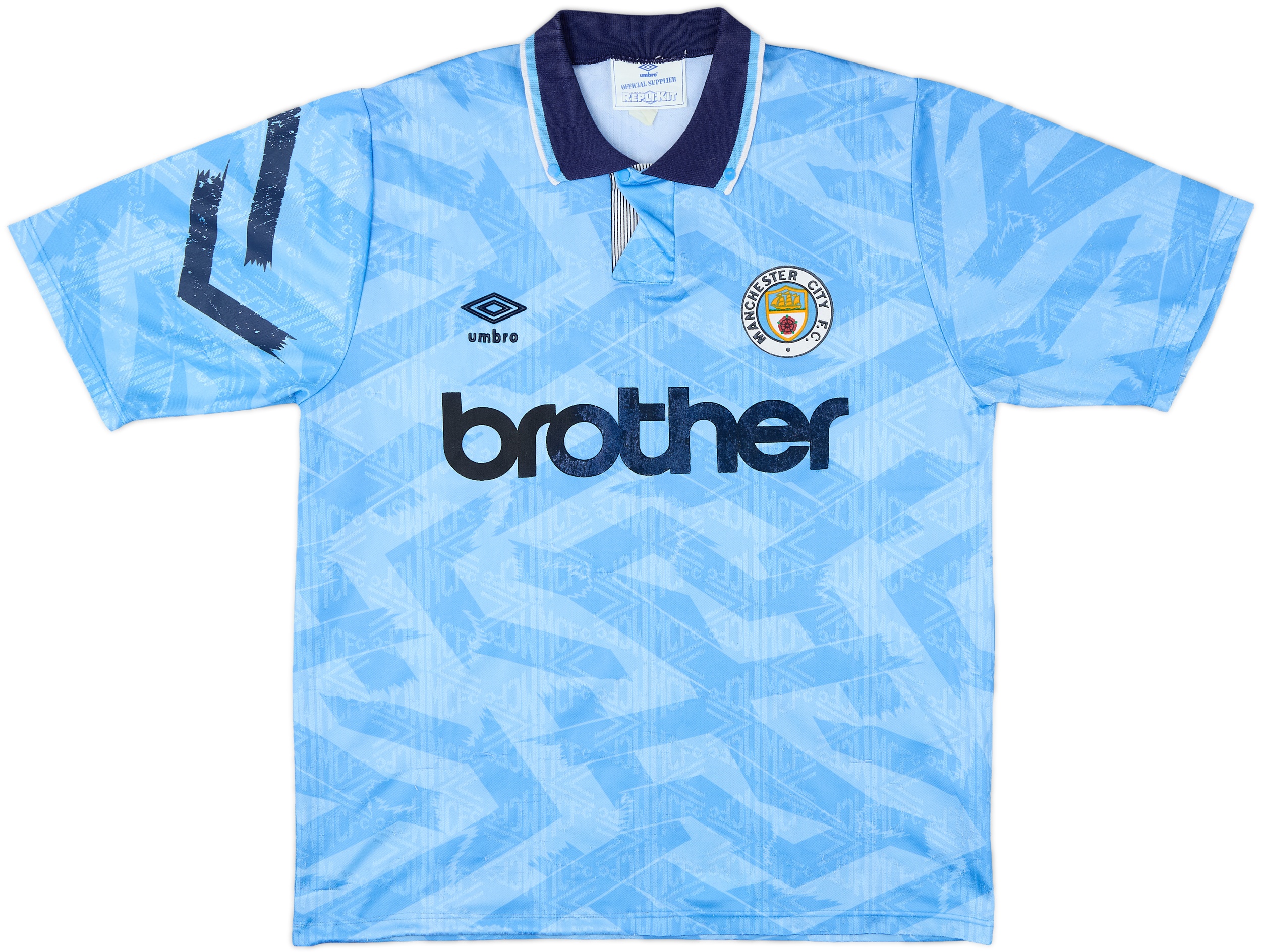 Manchester City 1991-93 Maglia casa