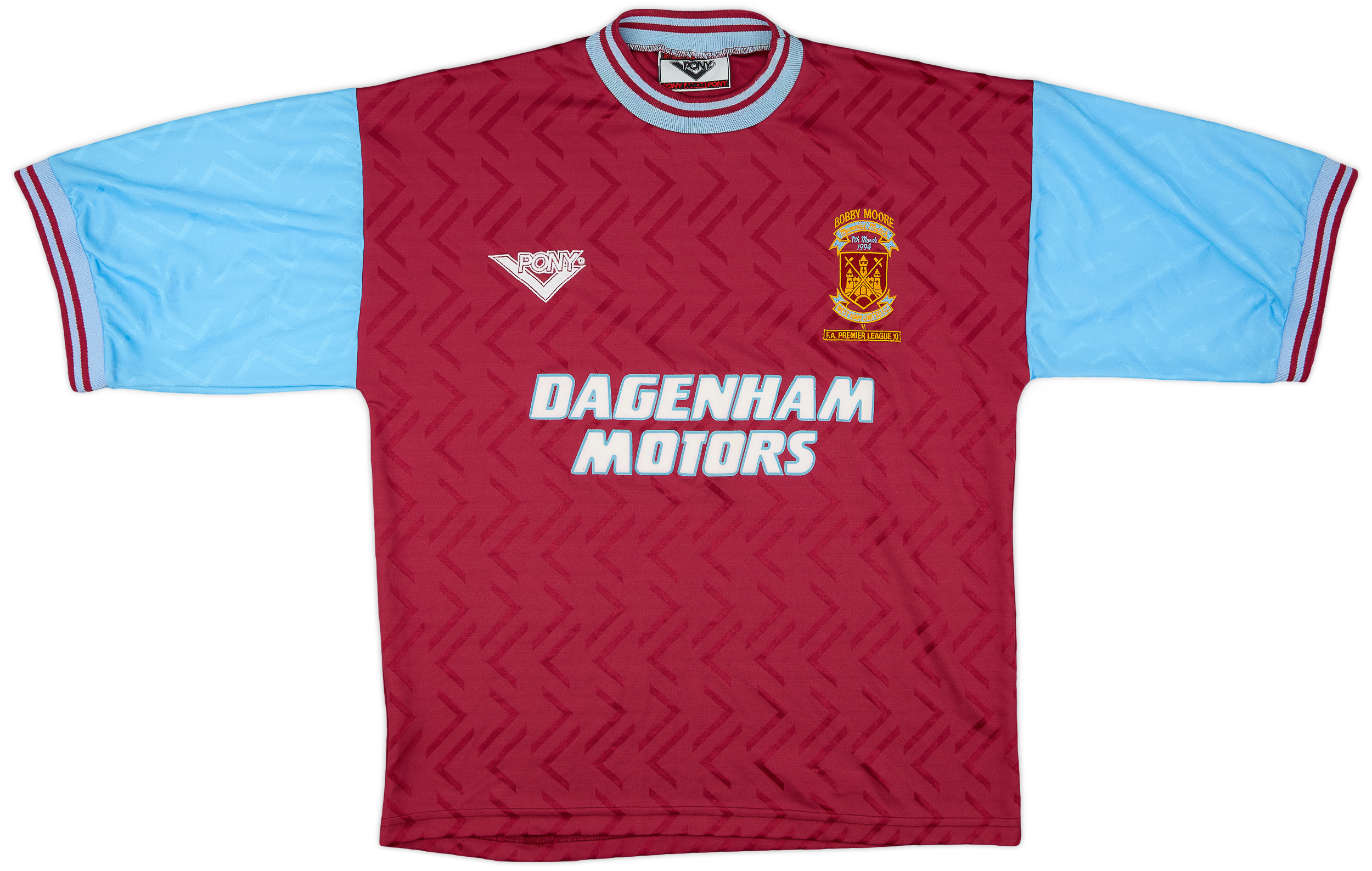 West Ham 1993-95 Heimtrikot