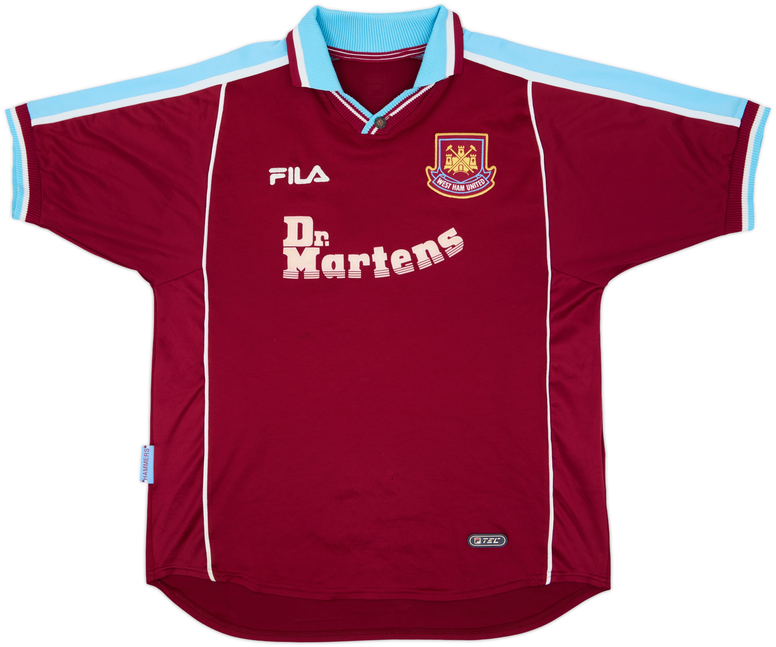 West Ham 1999-01 Heimtrikot